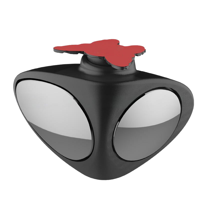 🚗 Doppel Spiegel für toten Winkel – 360° drehbar, HD Glas, wetterfester Kleber – simultane Sicht auf Vorder- & Hinterräder – für sicheres Parken & Spurwechsel