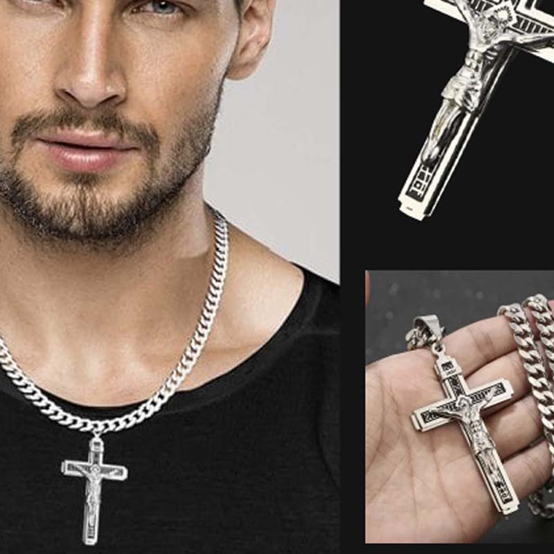 ✝️ 50 % RABATT! ⏰ Zartes, zeitloses Kreuz-Halsband – Feine Handwerkskunst, Edelstahl & dezenter Glanz – perfekt für den Alltag oder als bedeutungsvolles Geschenk 💛