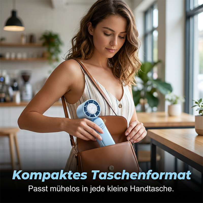 🌬️✨ 50% RABATT! Mini-Handventilator mit extralanger Akkulaufzeit – Kompakt, leise & perfekt für Reisen, Büro & heiße Tage 🔋
