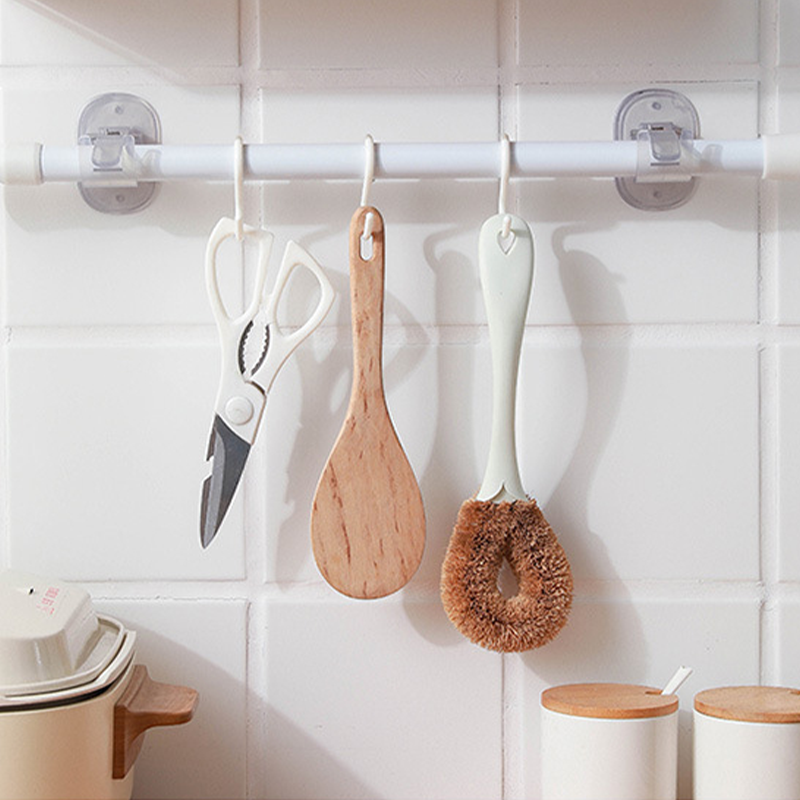 💰 50% RABATT  – Duschvorhang-Stangenhalter ohne Bohren – Kleben oder Schrauben – hält bis zu 5 kg!