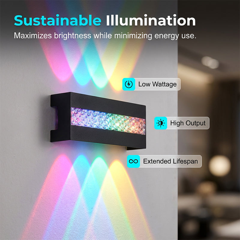 Moderne wasserdichte LED-Außenwandleuchte