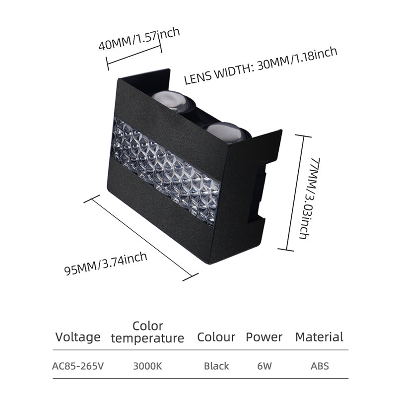 Moderne wasserdichte LED-Außenwandleuchte