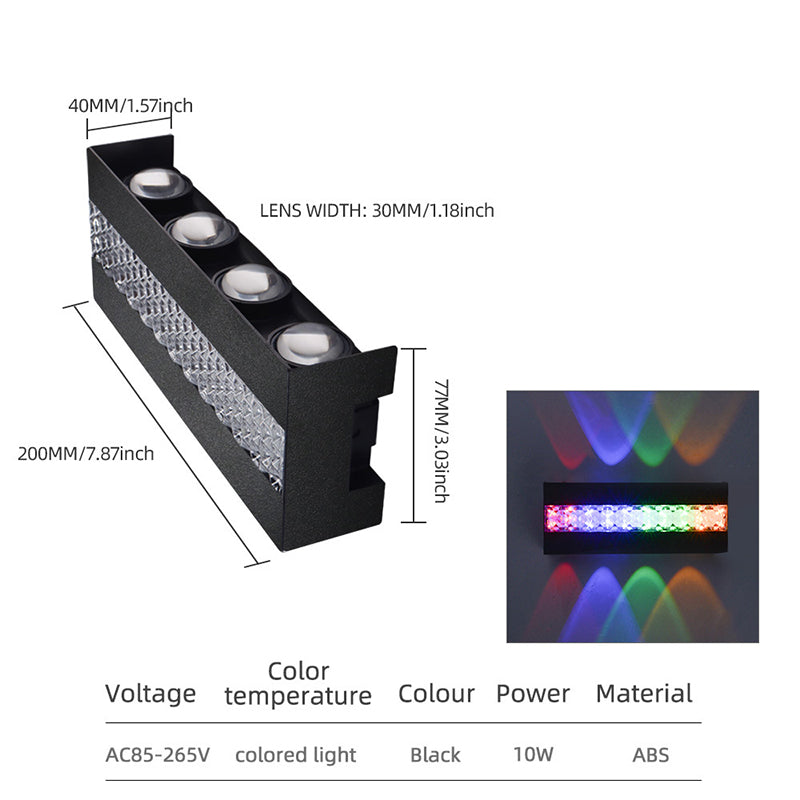 Moderne wasserdichte LED-Außenwandleuchte