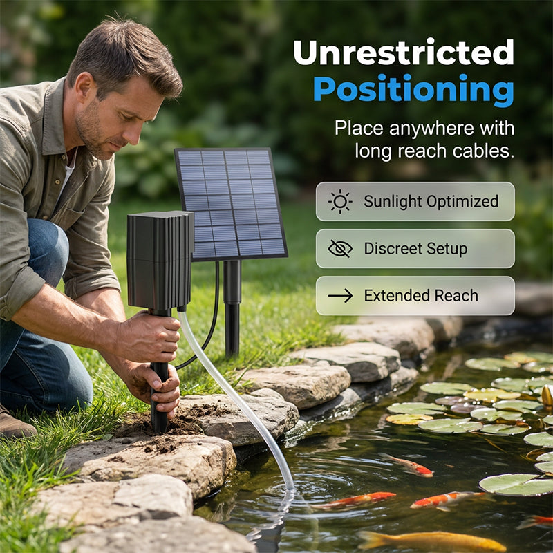 🐟Solar-Teichbelüfter mit Luftpumpe