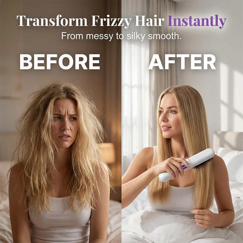 🔥Zeitlich begrenztes Angebot-Cordless Ceramic Hair Straightener Brush