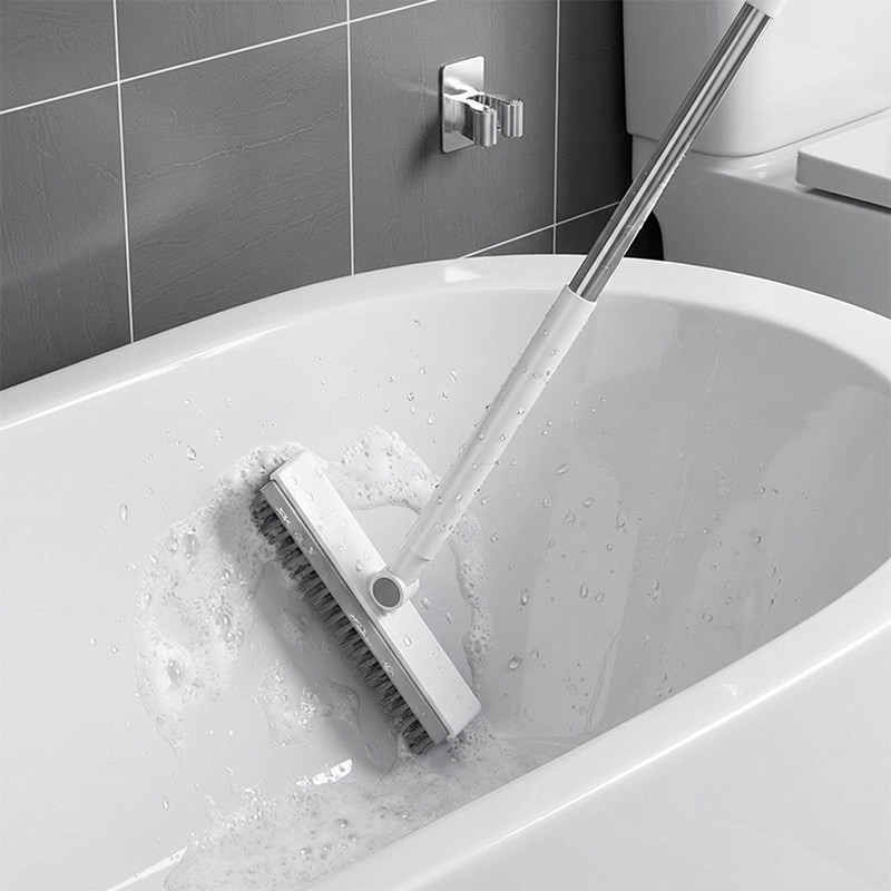 🧽✨ 2-in-1 Fugen- & Eckenbürste mit Abzieher | Reinigungsbürste für Ecken & Fugen