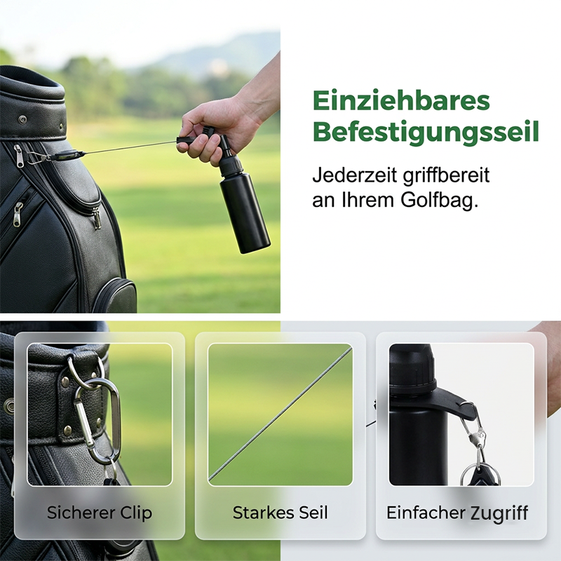 🏌️Golfschläger-Reinigungsset mit Quetsch-Sprühflasche und Mikrofaser-Waffeltuch