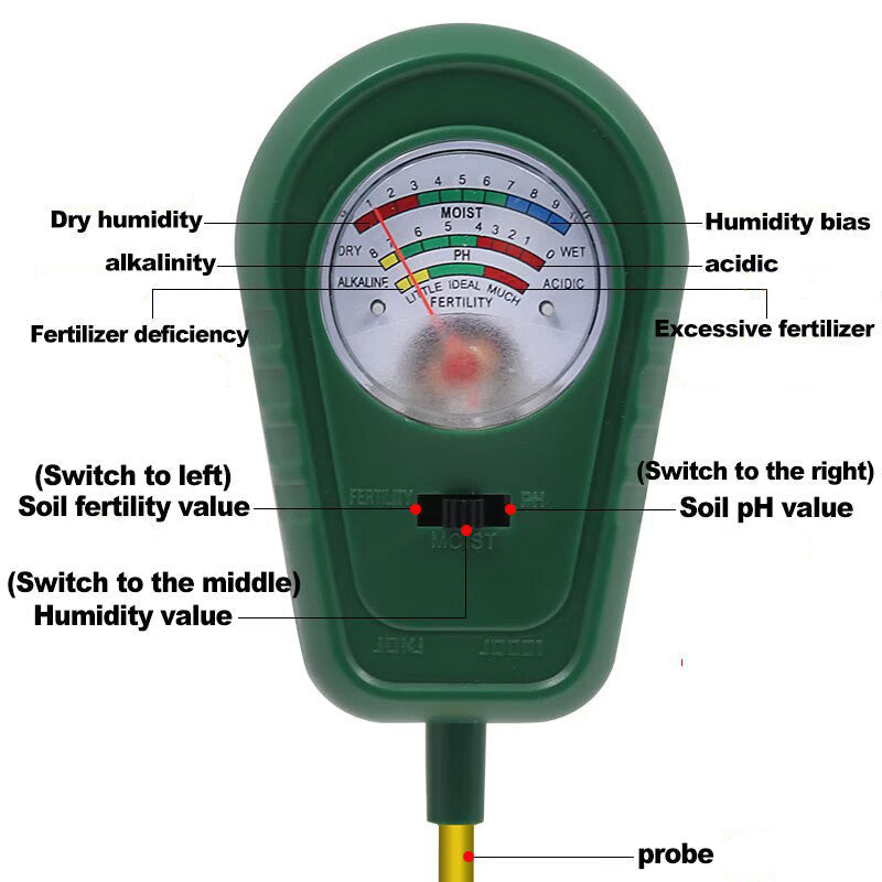 3-in-1 Bodendetektor mit Zeigeranzeige