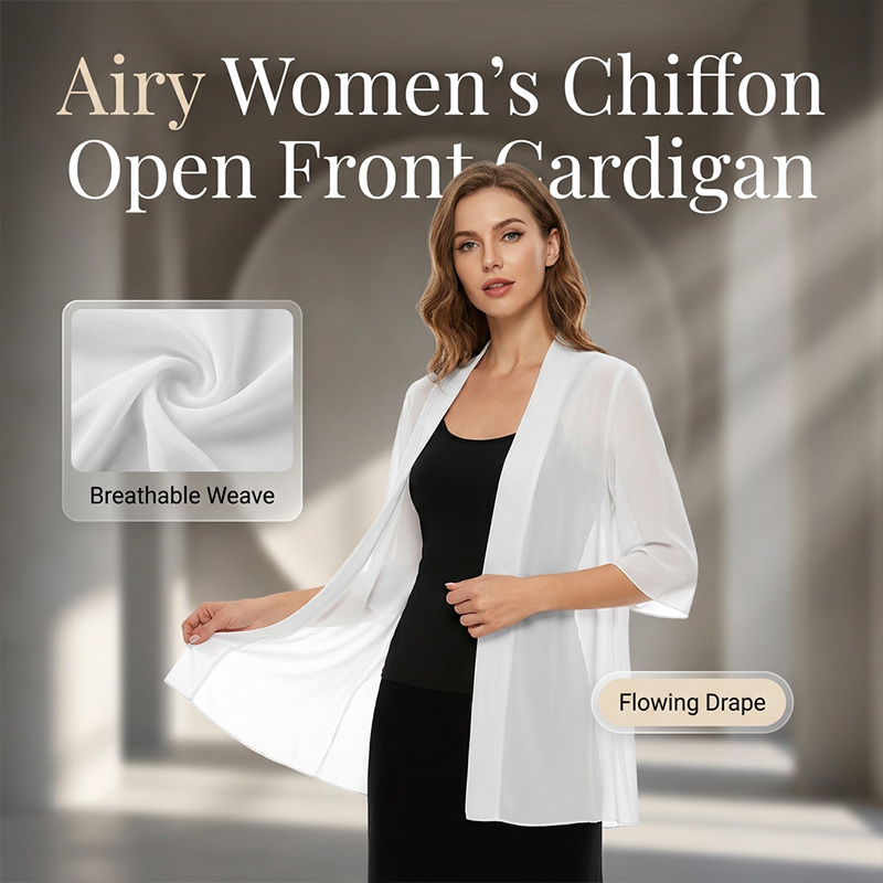 🌟 Leichte transparente offene Strickjacke – luftig, vielseitig & perfekt für Layering – ideal für warme Tage, Strand & Freizeit – femininer Look mit eleganter Transparenz