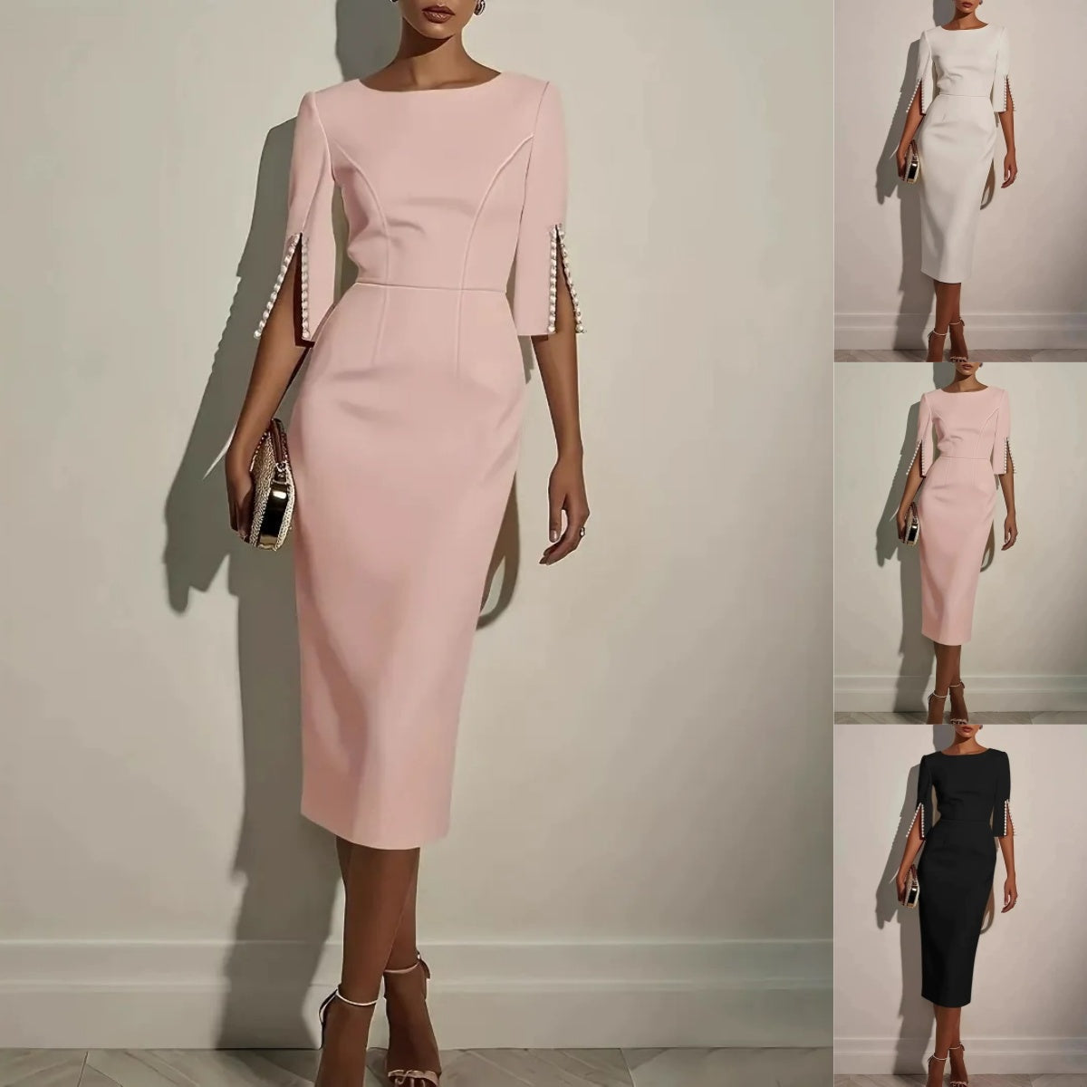 🎪 Neuheiten-Launch + 50% = doppelte Überraschung! Figurbetontes Bleistiftkleid für Damen