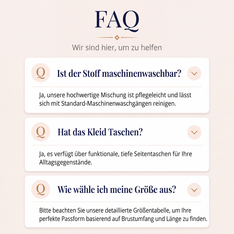 Legeres V-Ausschnitt-Midikleid für Damen