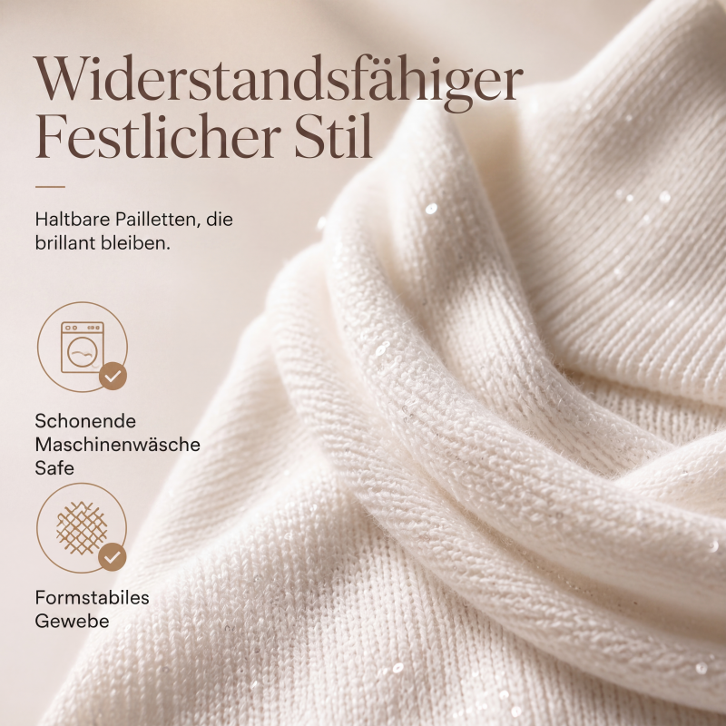 Elegant fallender Strickpullover