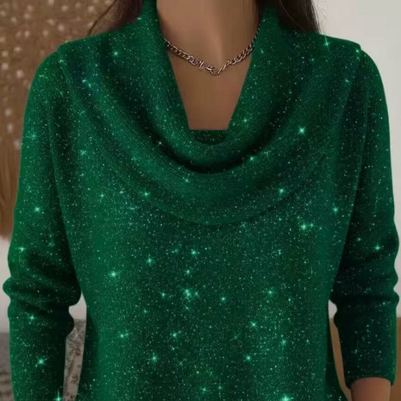 Elegant fallender Strickpullover