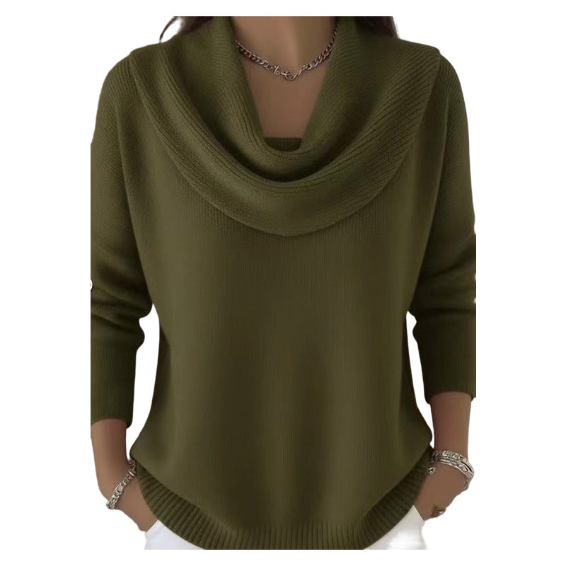 Elegant fallender Strickpullover