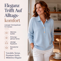 Elegante Strickpullover mit Reverskragen für Damen