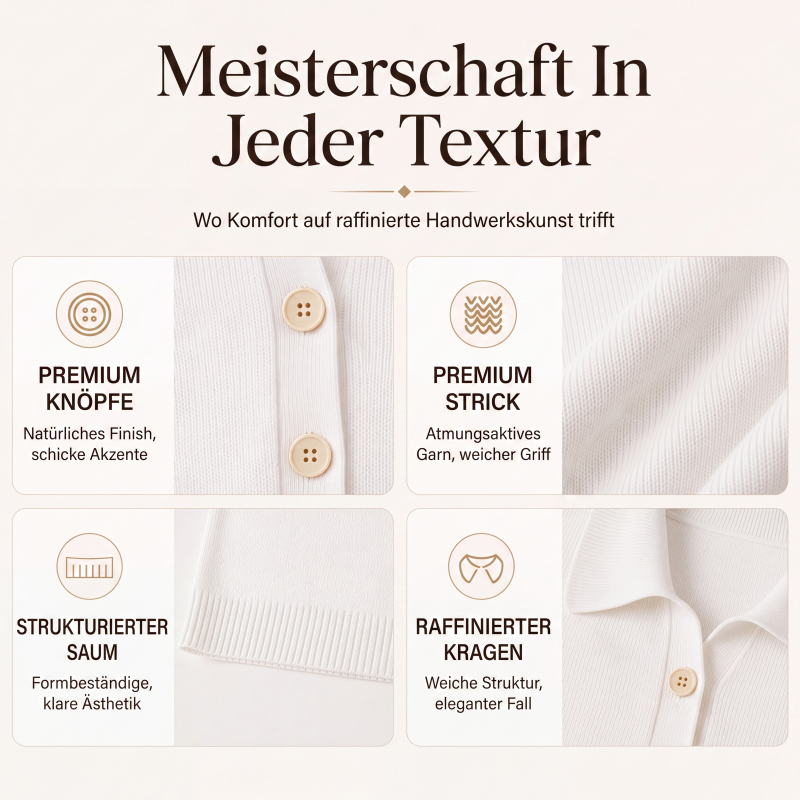 Elegante Strickpullover mit Reverskragen für Damen